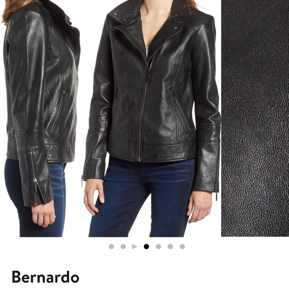 Bernardo Leather Moto Jacket - Picture 7 of 13